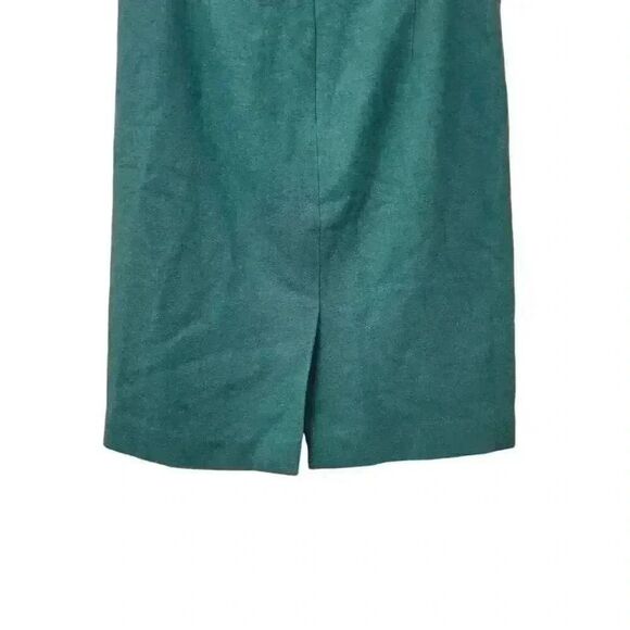 J. Crew Women's Turquoise Blue Wool/Viscose The Pencil Skirt Straight Lined Skir - Picture 8 of 11